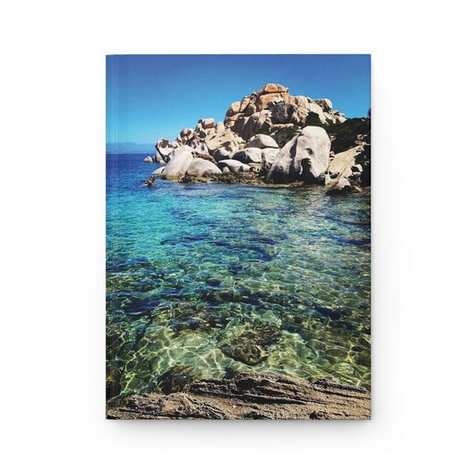 heaven. sardegna, italia gianna jessen hardcover journal