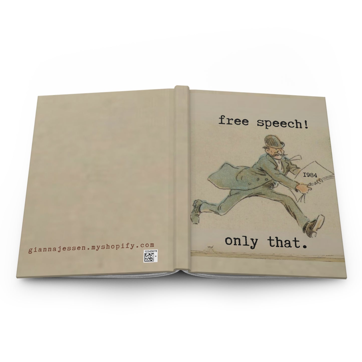 free speech! only that. 1984.- gianna jessen hardcover journal