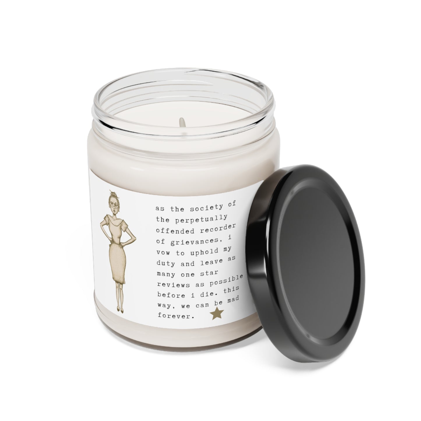 the society of the perpetually offended- one star reviews.-gianna jessen scented soy candle, 9oz