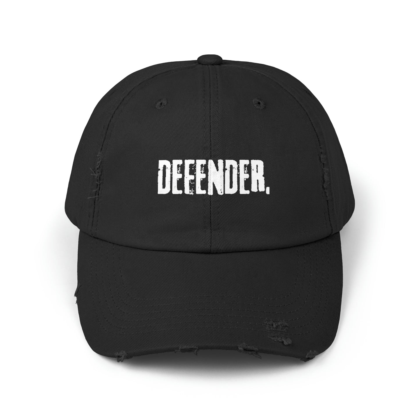 defender.-gianna jessen distressed cap.