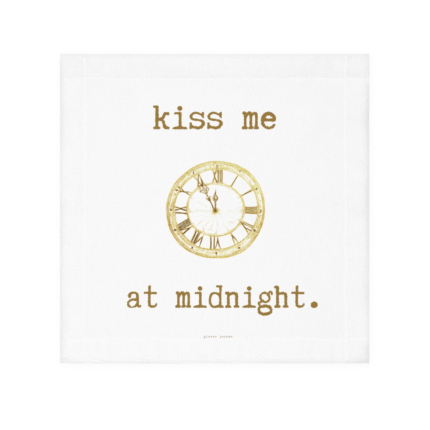 kiss me at midnight.-gianna jessen face towel