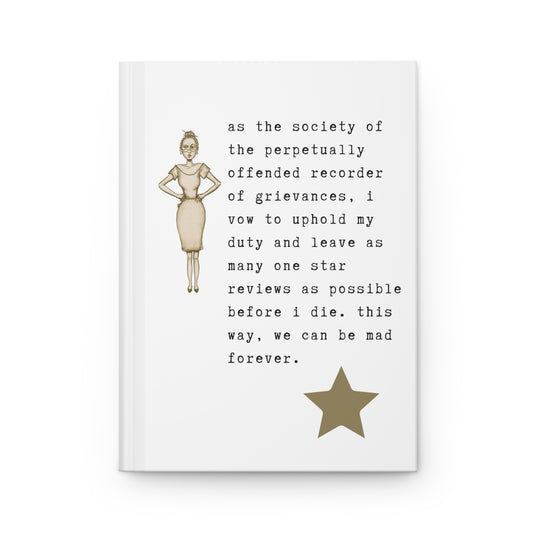 the society of the perpetually offended.-one star reviews.-gianna jessen hardcover journal