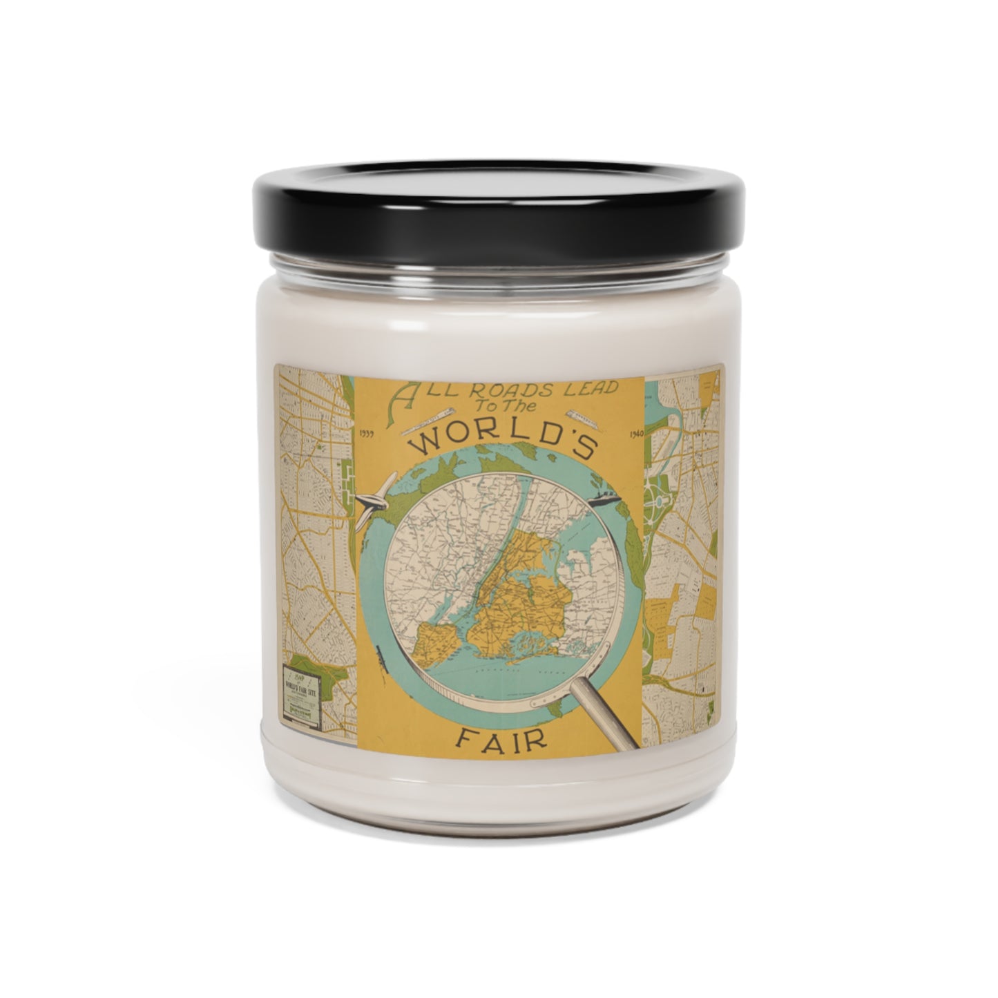 all roads lead to the world's fair.-1940-gianna jessen scented soy candle, 9oz