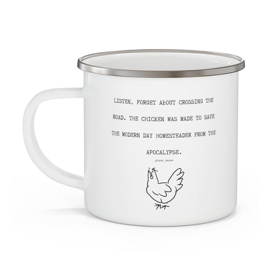 apocalyptic chicken-gianna jessen 12 oz vintage style mug