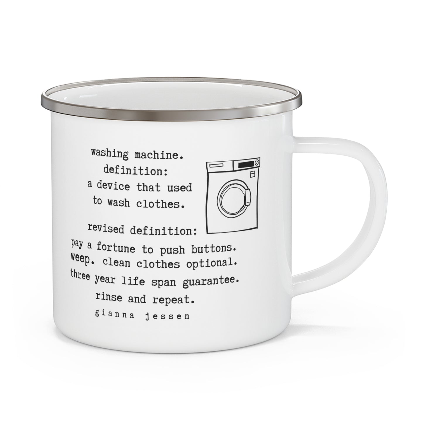 washing machine from satan.-gianna jessen 12 oz vintage style mug