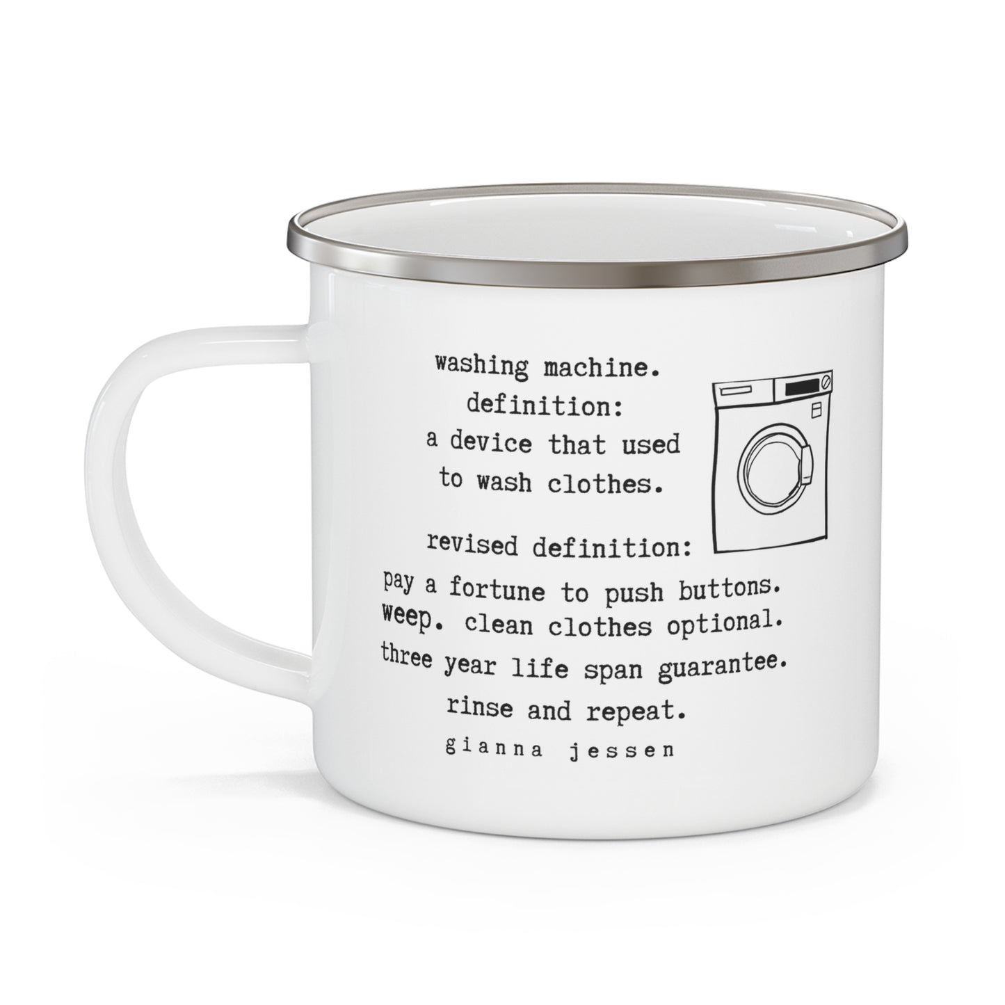 washing machine from satan.-gianna jessen 12 oz vintage style mug