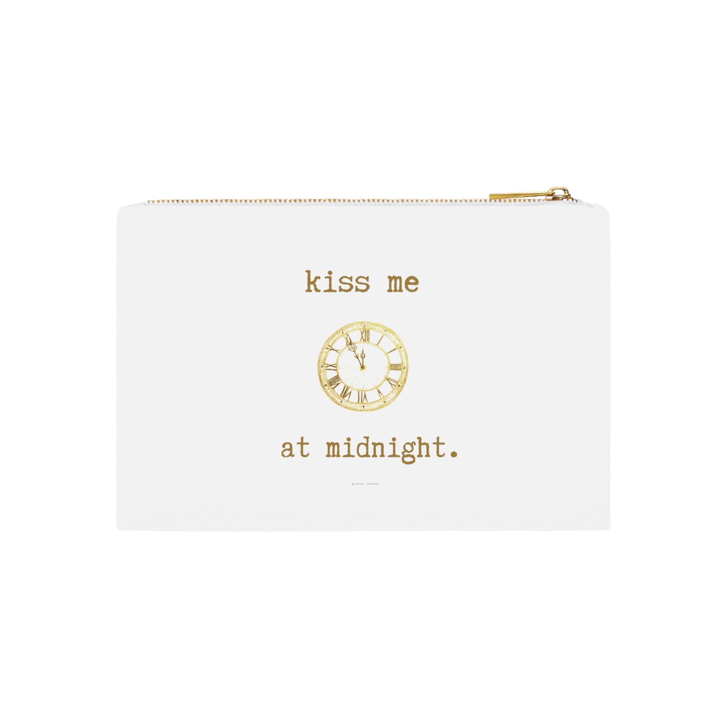 kiss me at midnight.-gianna jessen cosmetic bag