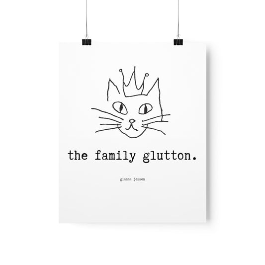 the family glutton.-gianna jessen 9 "x11" affiche