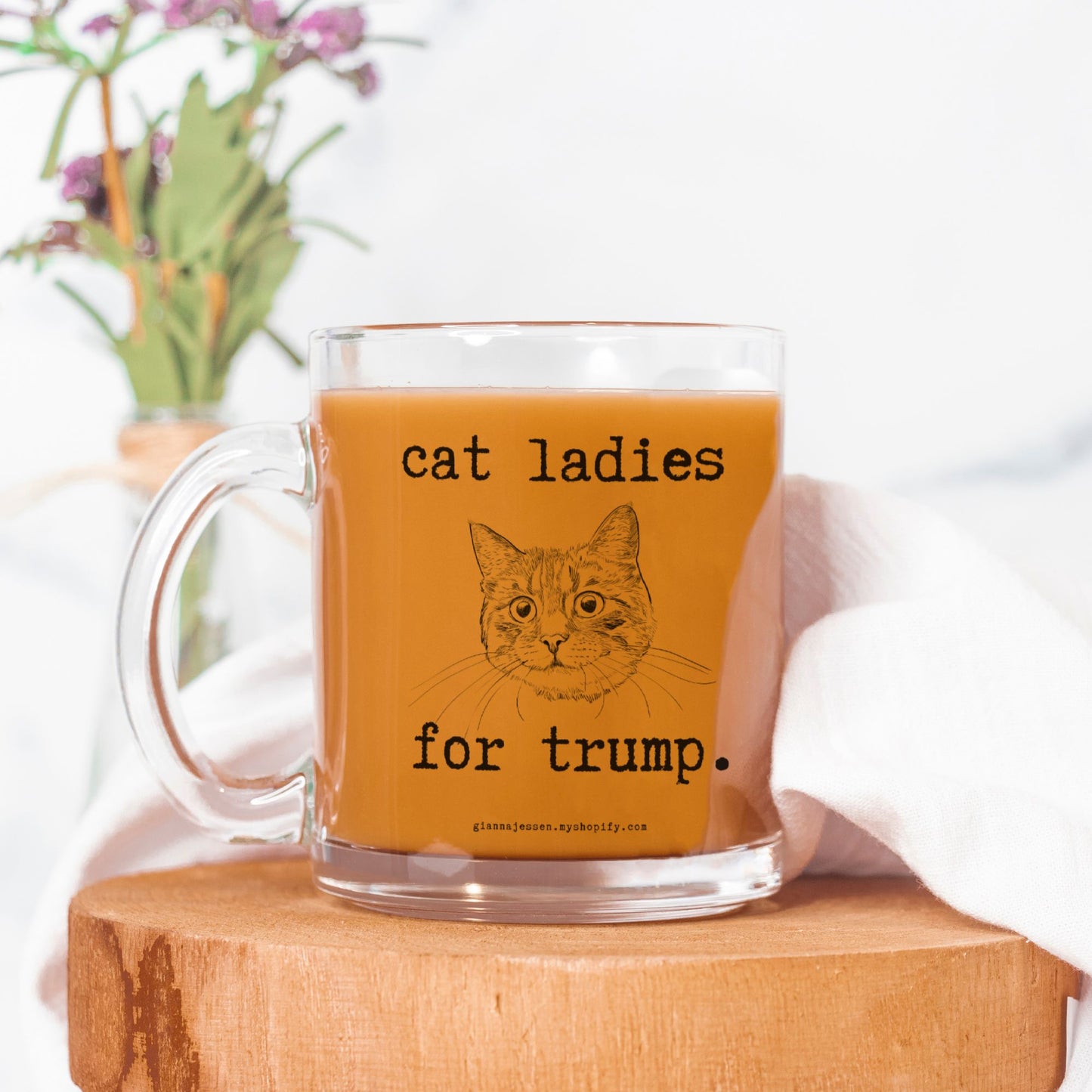 cat ladies for trump.-gianna jessen 10 oz mug