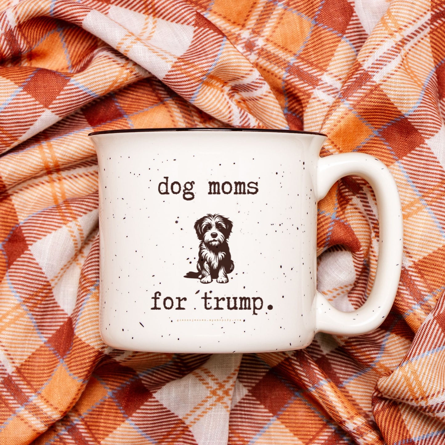 dog moms for trump.-gianna jessen 13 oz mug ( aussie doodle)