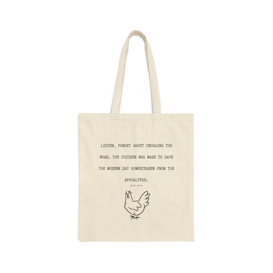 apocalyptic chicken.- gianna jessen tote bag