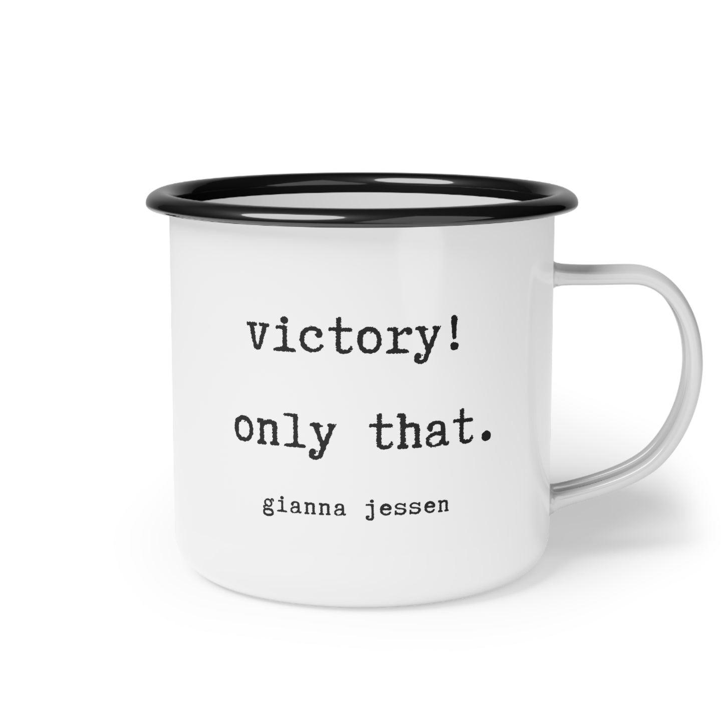 victory! only that.- gianna jessen 12 oz vintage style mug