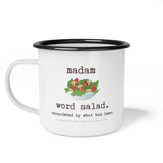 madam word salad. unburdened by what has been.-gianna jessen- 12 oz vintage style mug