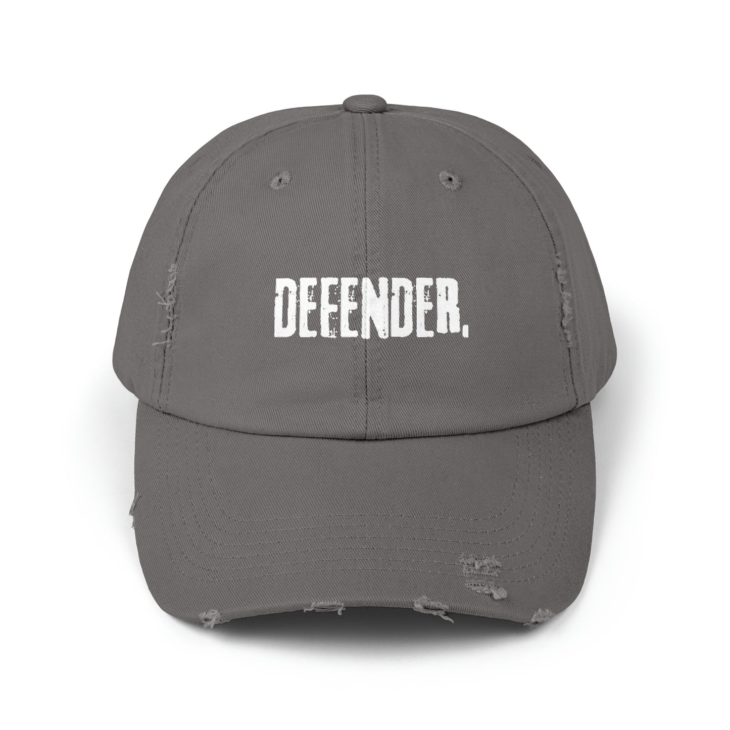 defender.-gianna jessen distressed cap.