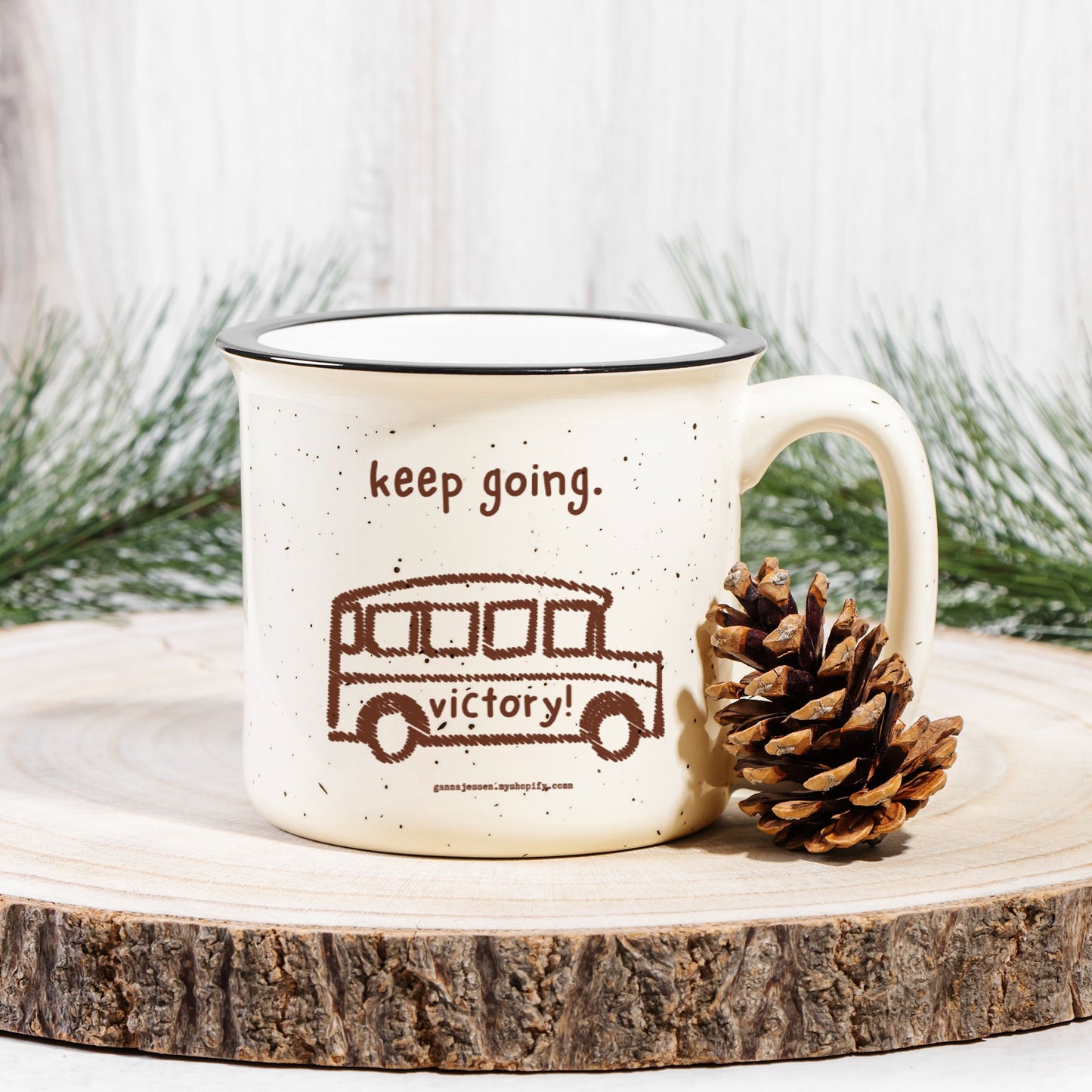 keep going. victory! gianna jessen 13 oz mug