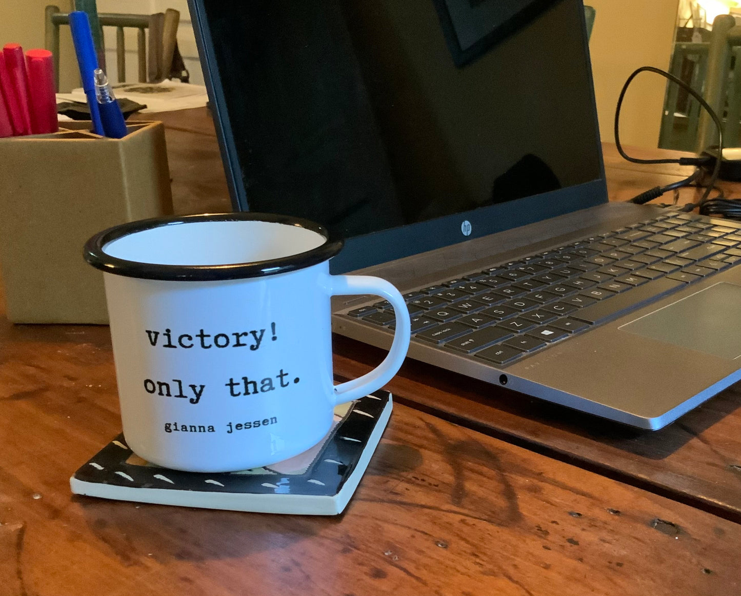 victory! only that.- gianna jessen 12 oz vintage style mug